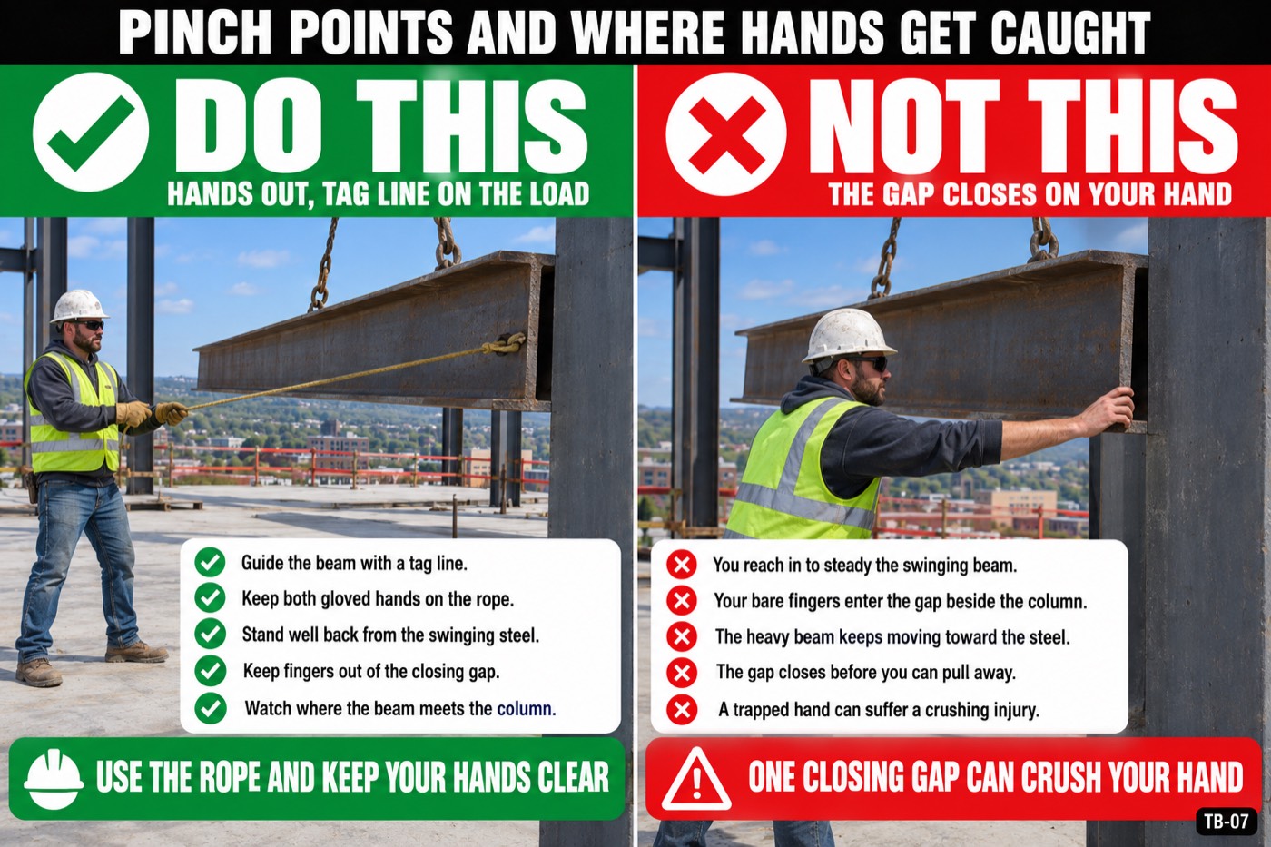 Pinch points and where hands get caught: the placard for this talk