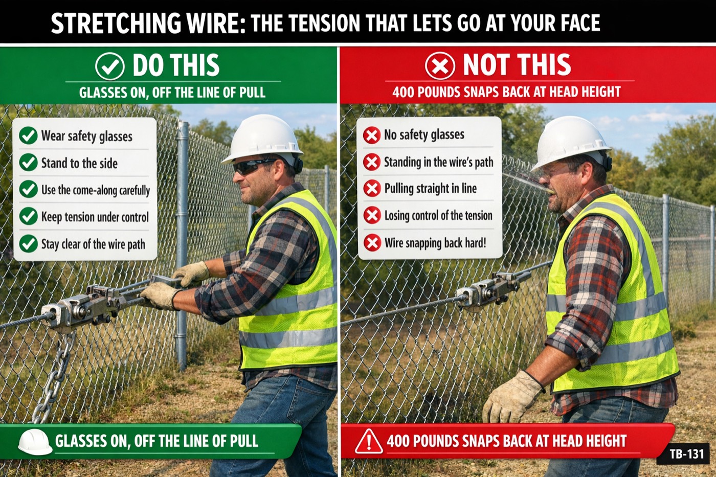 Stretching wire: the tension that lets go at your face: the placard for this talk