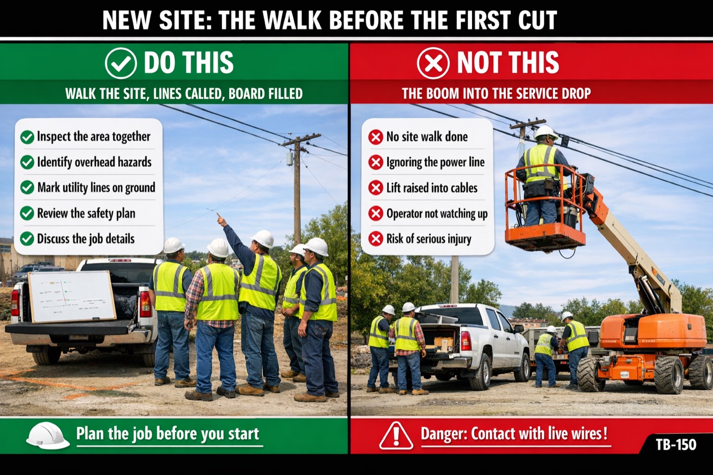 New site: the walk before the first cut: the placard for this talk