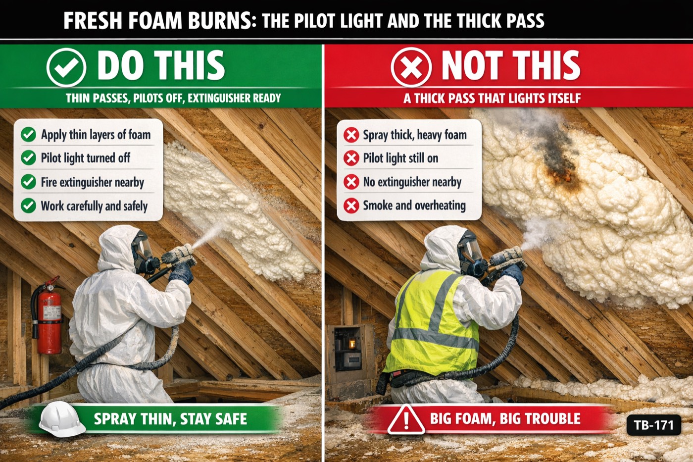 Fresh foam burns: the pilot light and the thick pass: the placard for this talk
