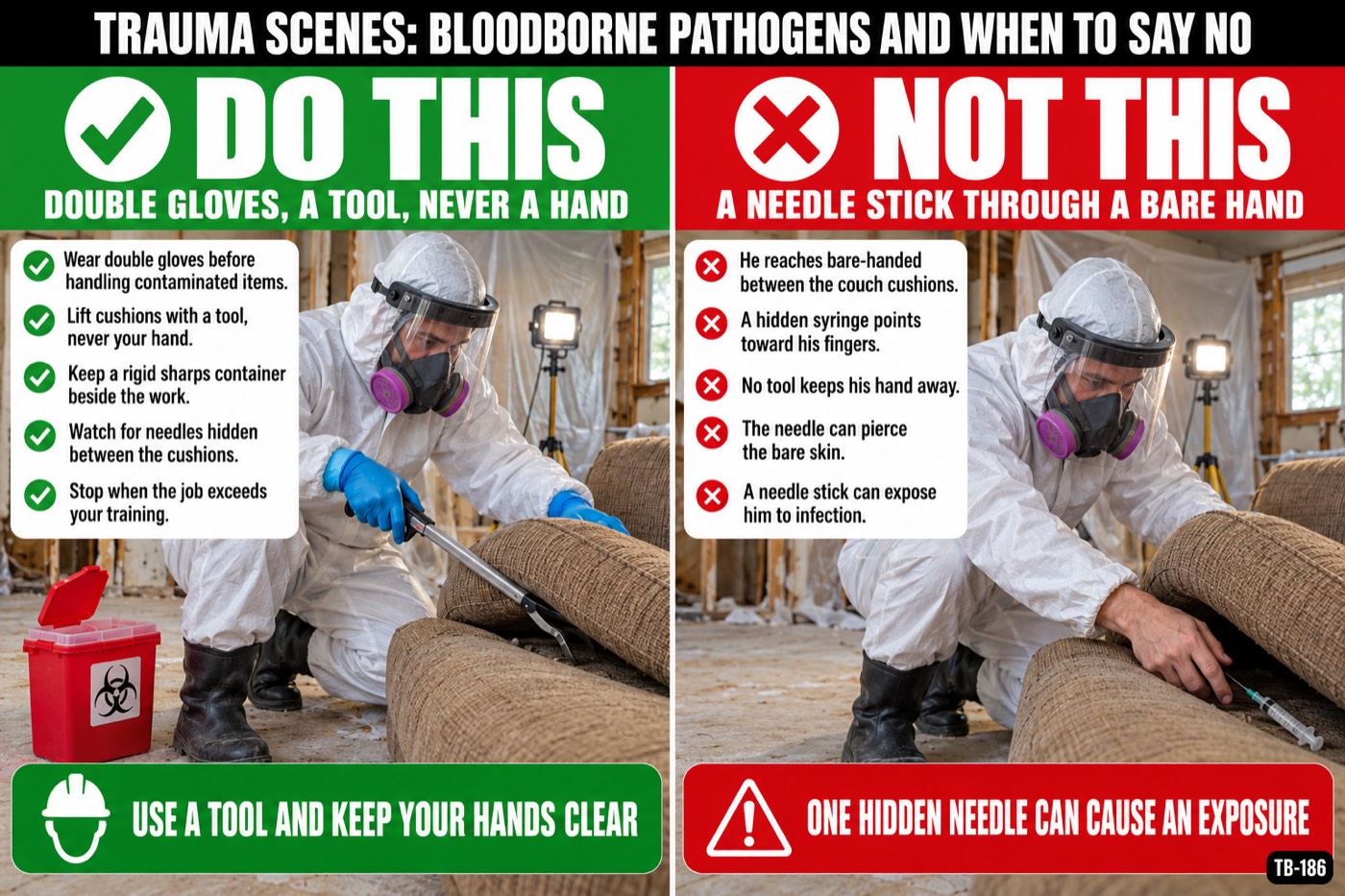 Trauma scenes: bloodborne pathogens and when to say no: the placard for this talk