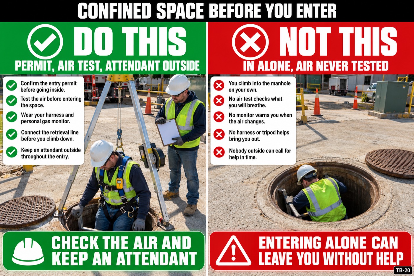 Confined space before you enter: the placard for this talk