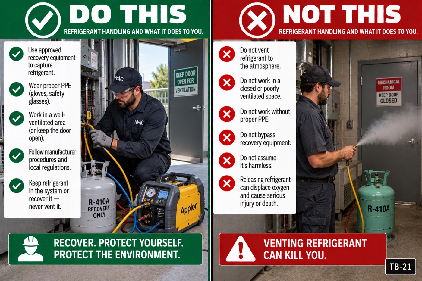 Refrigerant handling and what it does to you: the placard for this talk