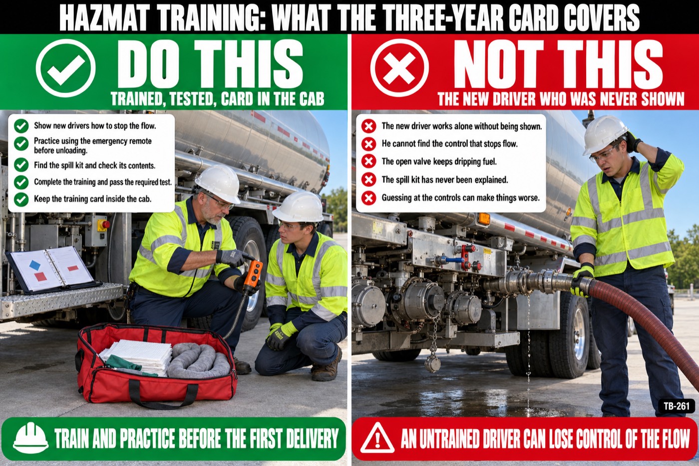 Hazmat training: what the three-year card covers: the placard for this talk