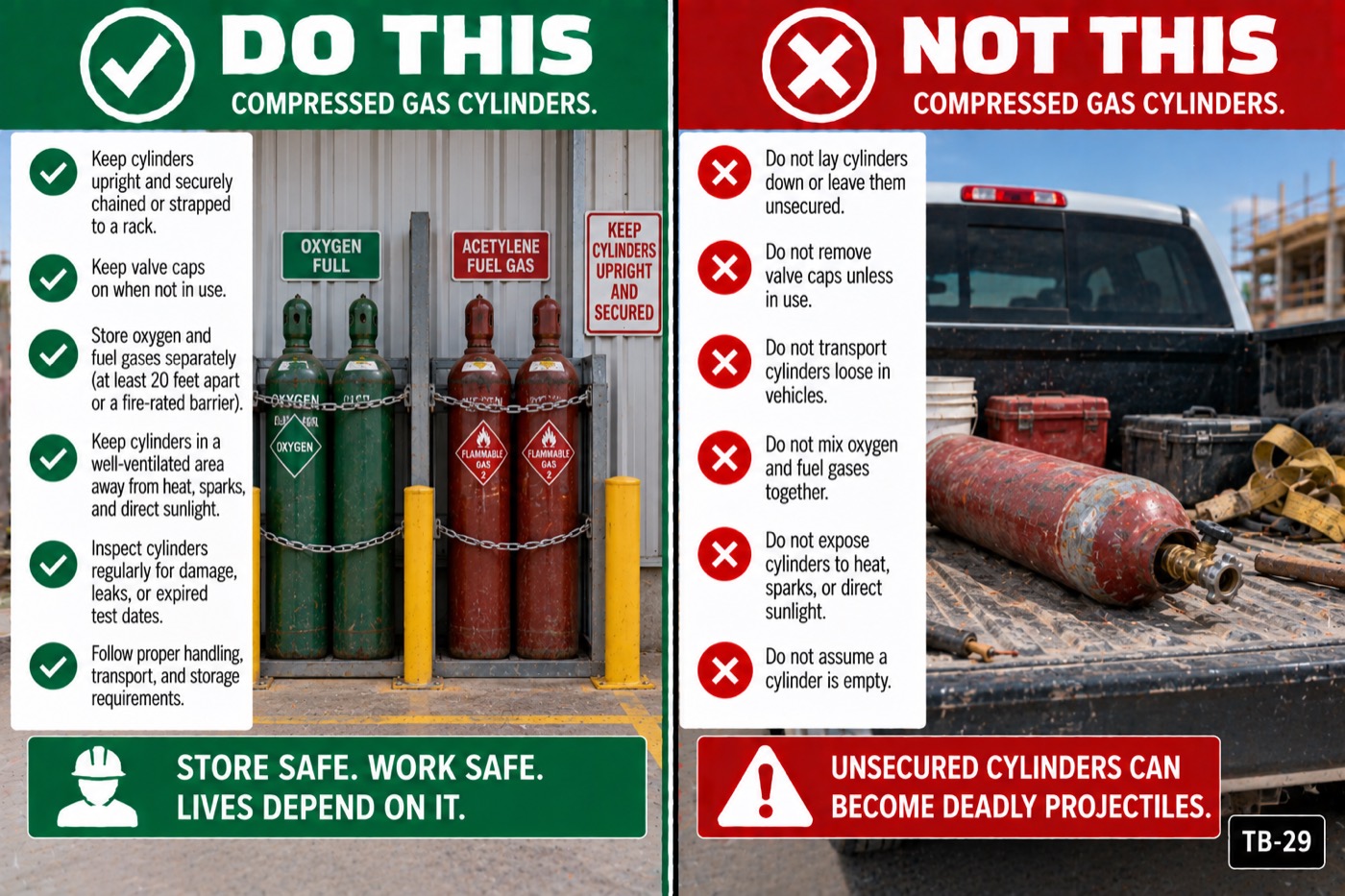 Compressed gas cylinders: the placard for this talk
