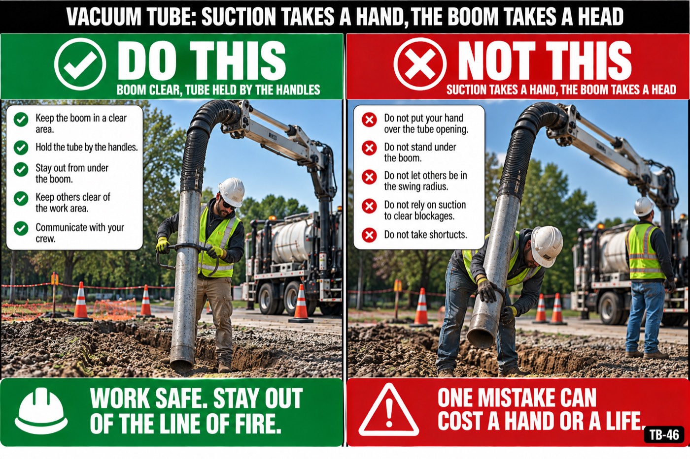 Vacuum tube: suction takes a hand, the boom takes a head: the placard for this talk