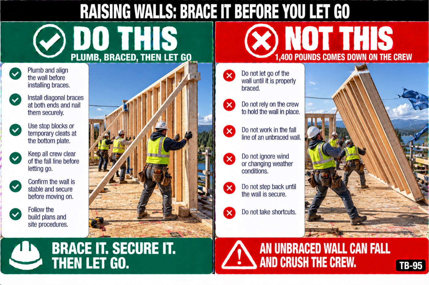 Raising walls: brace it before you let go: the placard for this talk